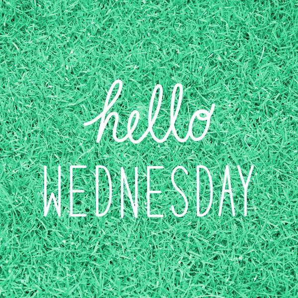 Hello Wednesday greeting — Stock Photo, Image