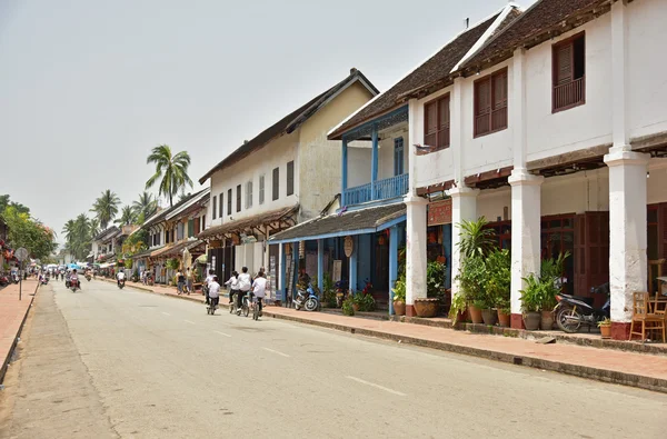 Niet-geïdentificeerde mensen in Luang Prabang — Stockfoto