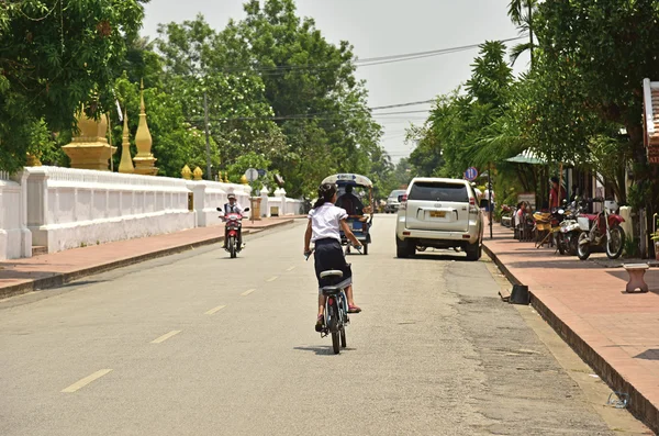 Luang Prabang tanımlanamayan kişi — Stok fotoğraf