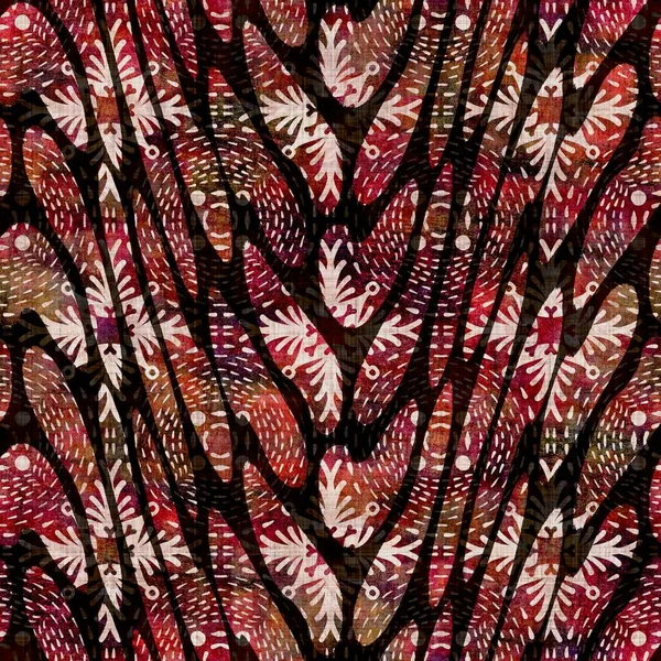 Bezešvé tmavé chevron pruh bloku pozadí tisku. Boho etnický měkký nábytek styl tkaniny. Tie barvivo dekorativní cik cak vzor textil. Grunge winter blur raster jpg swatch all over print. — Stock fotografie