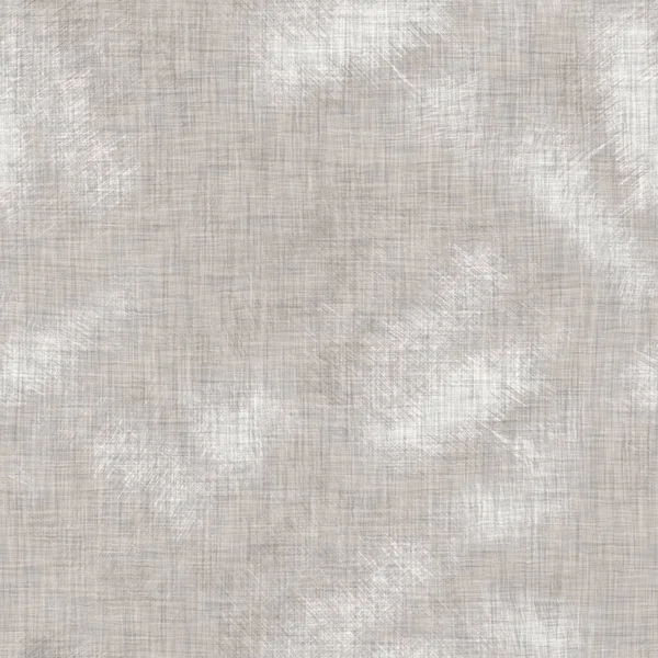 Fondo de franja de lino tejido francés gris sin costuras. Ecru lino patrón natural de fibra de cáñamo. Hilo orgánico de cerca tejido material de la tela. Gris crudo neutro rayas onduladas línea textil tela. — Foto de Stock