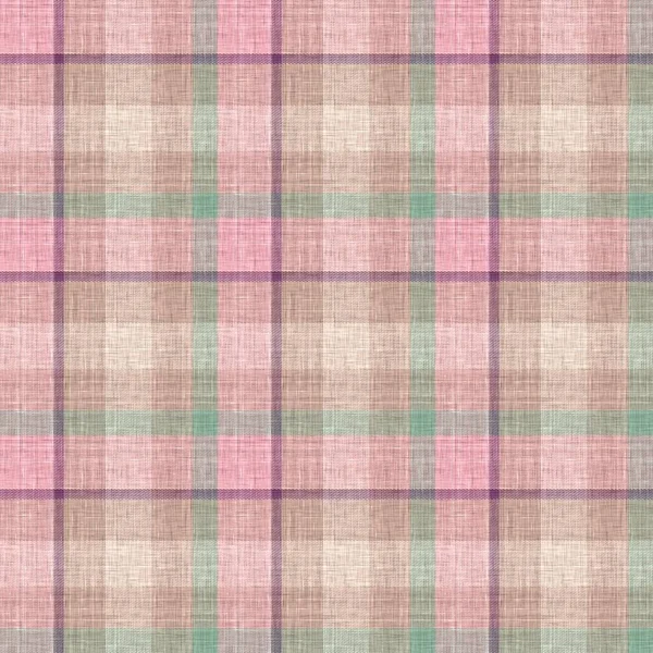 Knit wool plaid background pattern. Traditional warm checkered handmade stitch texture effect. Seamless masculine tweed effect fabric. Melange winter tartan all over print. — Stock Photo, Image