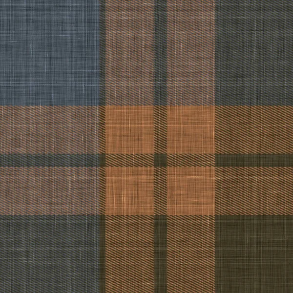 Tecido padrão de fundo xadrez pano. Tradicional checkered casa decoração linho pano textura efeito. Tecido de mobiliário macio sem costura. Variegated melange inverno tartan tecer por toda a impressão. — Fotografia de Stock