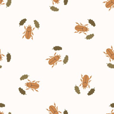 Kusursuz arka plan böceği cinsiyet ayrımı yok. Tuhaf asgari 2 tonluk toprak rengi. Çocuk odası duvar kâğıdı ya da boho çizgi film böcek modası her yerde..