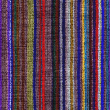 Değişik renklerde, dikey duvar halısı dokuma dokusu. Uzay boyalı suluboya efekt çizgili arka plan örer. Tüylü, ince, pasaklı tekstil malzemesi. Yumru halı kumaş efekti..