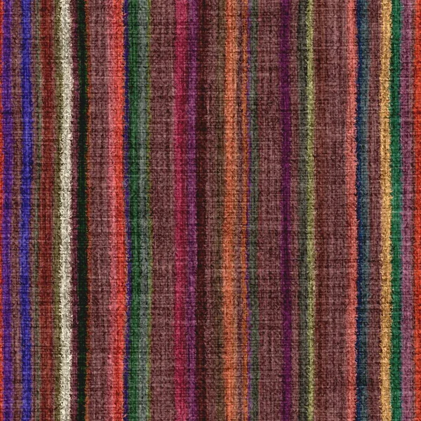 Bunte, mehrfarbige, vertikale Tapisserie mit gewebter Textur. Raum gefärbt Aquarell-Effekt stricken gestreiften Hintergrund. Schwammig dünnes, grunziges Textilmaterial. Tufted Boucle Teppich Teppich Stoff Effekt. — Stockfoto