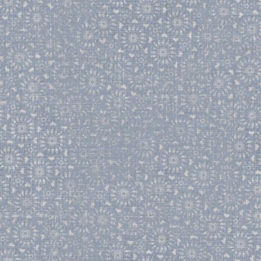 Kusursuz bir Fransız çiftlik evi çarşafı. Üzerinde parmak izi var. Provence mavi gri keten kırsal desen dokusu. Dandik şık stil örülmüş keten kumaş, her yerde parmak izi var..