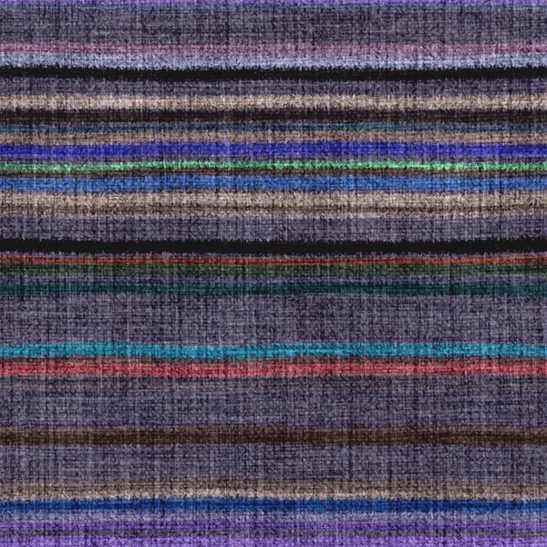 Raya de tapiz horizontal multicolor variada textura tejida. Espacio teñido efecto acuarela tejer fondo rayado. Material textil grueso delgado difuso. Alfombra de alfombra de ramo copetudo efecto tela. —  Fotos de Stock