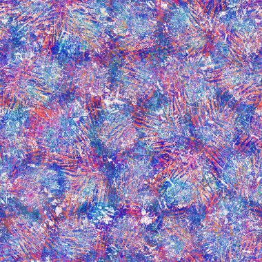 Kusursuz yaz boho 'su parmak izini sildi. Grunge hafif suluboya kolaj dokusu arka planı. Plaj desenli tekstil kumaşı. Boya mavisi, pastel, bulanık, püre, her yerde arıza var. 