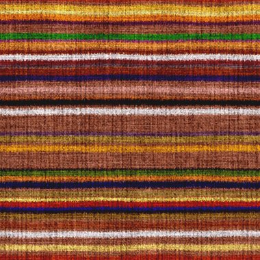 Değişik renklerde, yatay duvar halısı dokuma dokusu. Uzay boyalı suluboya efekt çizgili arka plan örer. Tüylü, ince, pasaklı tekstil malzemesi. Yumru halı kumaş efekti..