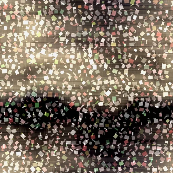 스퀘어 콘 페티 파티 텍스처 배경. 화려 한 사각형의 점 이 없는 형태입니다. 다색의 반짝 이는 다양 한 다세포의 반짝 이는 광택 이 있다. 지문 전체에 퍼지는 Festive blur 효과. — 스톡 사진