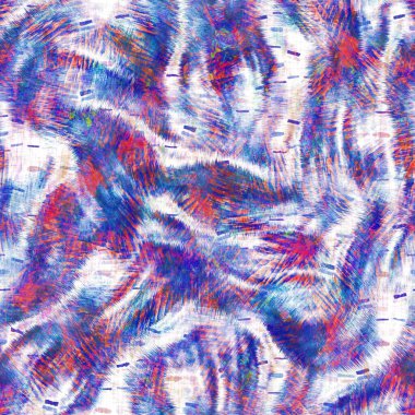 Kusursuz yaz boho 'su parmak izini sildi. Grunge hafif suluboya kolaj dokusu arka planı. Plaj desenli tekstil kumaşı. Boya mavisi, pastel, bulanık, püre, her yerde arıza var. 