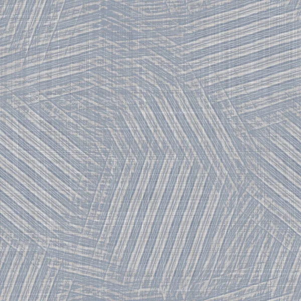 シームレスなフランスの農家リネン斑入りプリントの背景。プロバンスブルーグレーのリネン素朴パターンテクスチャ。みすぼらしいシックなスタイルは、すべての印刷の上に織られたブラー亜麻の繊維. — ストック写真