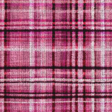 Değişik renkli goblen kumaş, ekoseli kumaş. Uzay boyalı suluboya efekt örgü kontrol arkaplanı. Tüylü, ince, pasaklı tekstil malzemesi. Yumru halı kumaş efekti..