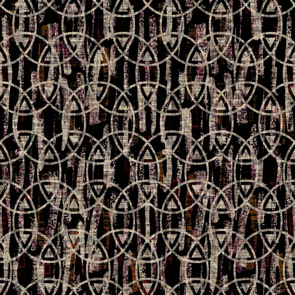 Sepia sans couture grunge impression pointillée texture fond. Matière textile motif tissu perturbé. Grunge brut tache flou lin partout imprimer — Photo