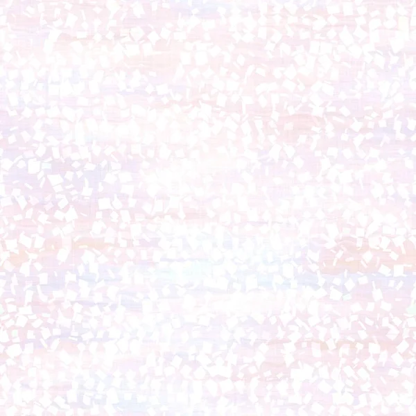 Lichte bleke pastel das kleurstof confetti textuur achtergrond. Uitgewassen zachte textuur wit naadloos patroon. Delicate ruimte geverfd sprinkles wazig effect over de hele print. Voor bruiloft of partijonschendbaarheid — Stockfoto