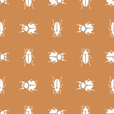 Kusursuz arka plan böceği cinsiyet ayrımı yok. Tuhaf asgari 2 tonluk toprak rengi. Çocuk odası duvar kâğıdı ya da boho çizgi film böceği modası..