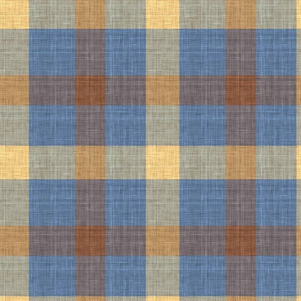 Knit wool plaid background pattern. Traditional warm checkered handmade stitch texture effect. Seamless masculine tweed effect fabric. Melange winter tartan all over print. — Stock Photo, Image