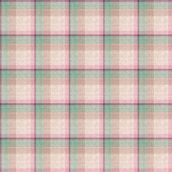 Knit wool plaid background pattern. Traditional warm checkered handmade stitch texture effect. Seamless masculine tweed effect fabric. Melange winter tartan all over print. — Stock Photo, Image