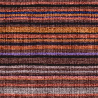 Değişik renklerde, yatay duvar halısı dokuma dokusu. Uzay boyalı suluboya efekt çizgili arka plan örer. Tüylü, ince, pasaklı tekstil malzemesi. Yumru halı kumaş efekti..