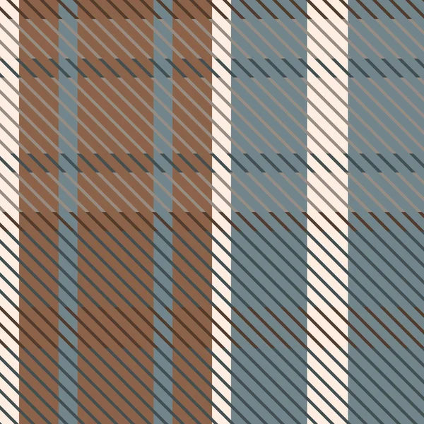 Mignon vecteur tartan neutre du genre motif sans couture. Impression écossaise à carreaux en flanelle pour décor celtique. Pour le tweed highland design graphique tendance. Grille rustique aux dents de poule carrelée. — Image vectorielle