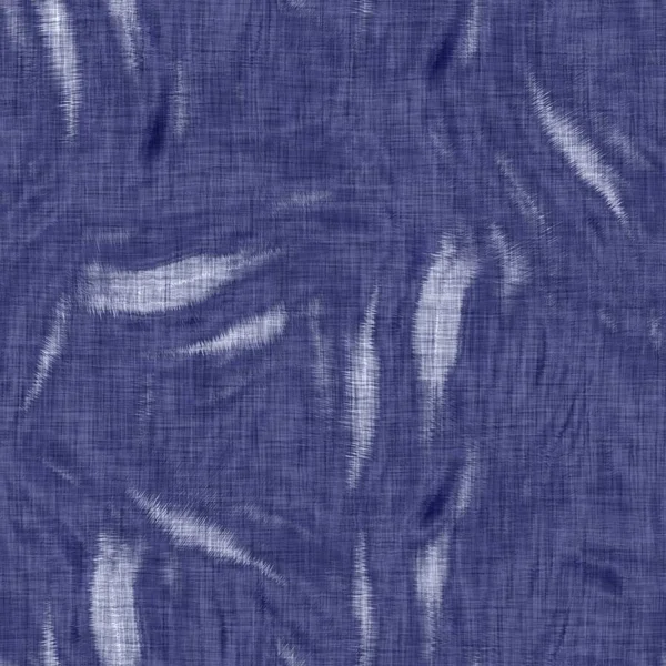 Sömlös indigo tvättad rand konsistens. Blå vävda boro linne bomull färgad effekt bakgrund. Japansk upprepad batik motstår mönster. Asiatiskt randigt över hela textilmönstret. — Stockfoto