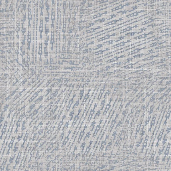 Бесшовное французское постельное белье с пятнами на фоне отпечатка. Прованс синий и льняной текстуры. Обветшалый шикарный стиль ткань размытие льна текстиль на всем принте. — стоковое фото