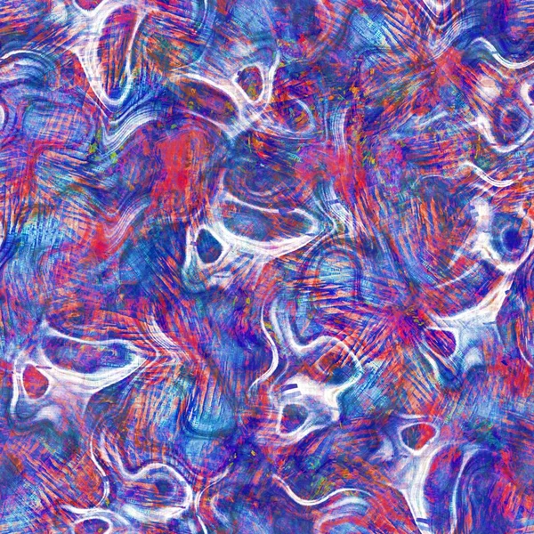 Kusursuz yaz boho 'su parmak izini sildi. Grunge hafif suluboya kolaj dokusu arka planı. Plaj desenli tekstil kumaşı. Boya mavisi, pastel, bulanık, püre, her yerde arıza var. 