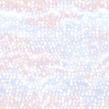 Açık renkli pastel kravat boya konfeti dokusu. Yumuşak desenli, beyaz, pürüzsüz bir desen. Hassas uzay boyalı serpintiler her yere bulanık etki yapıyor. Düğün ya da parti daveti için.