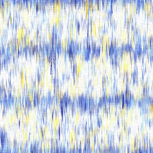 Blurry watercolor washed out woven linen texture background. Grunge distressed tie dye melange seamless pattern. Variegated ombre batik effect all over print. — Stock Photo, Image