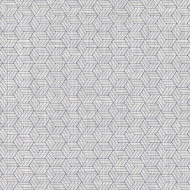 Seamless french farmhouse linen geometric block print background. Provence blue gray rustic pattern texture. Shabby chic style old woven blur textile all over print. clipart