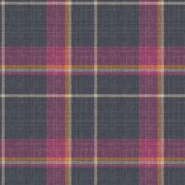 Knit wool plaid background pattern. Traditional warm checkered handmade stitch texture effect. Seamless masculine tweed effect fabric. Melange winter tartan all over print. — Stock Photo, Image