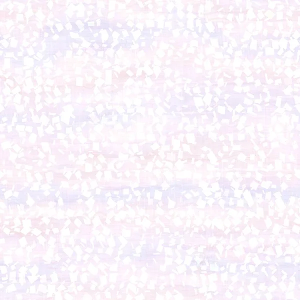 Leicht blasse pastellfarbene Krawatte färbt Konfetti Textur Hintergrund. Ausgewaschenes weiches texturiertes weißes nahtloses Muster. Zarte weltraumgefärbte Streusel verwischen den Effekt auf dem gesamten Druck. Für Hochzeit oder Party — Stockfoto