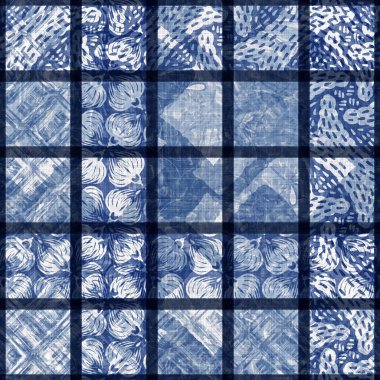 Monokrom yaz yama çizgisi dokuması. Grunge klasik siyah beyaz pamuk tekstil efekti. Sıkıntılı ev dekoru geçmişi. Kumaş baskı malzemesinin her yerine yorgan dikişi atılmış.