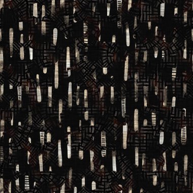 Kusursuz sepia grunge çizgili iz dokusu arka planı. Benekli, doğrusal çizgili, tekstil kumaş. Hırıltılı, bulanık çarşaflar her yerde. 