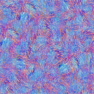 Kusursuz yaz boho 'su parmak izini sildi. Grunge hafif suluboya kolaj dokusu arka planı. Plaj desenli tekstil kumaşı. Boya mavisi, pastel, bulanık, püre, her yerde arıza var. 