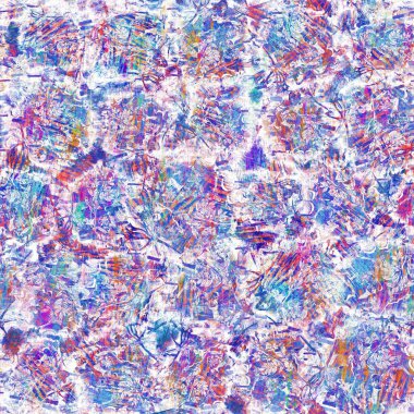 Kusursuz yaz boho 'su parmak izini sildi. Grunge hafif suluboya kolaj dokusu arka planı. Plaj desenli tekstil kumaşı. Boya mavisi, pastel, bulanık, püre, her yerde arıza var. 