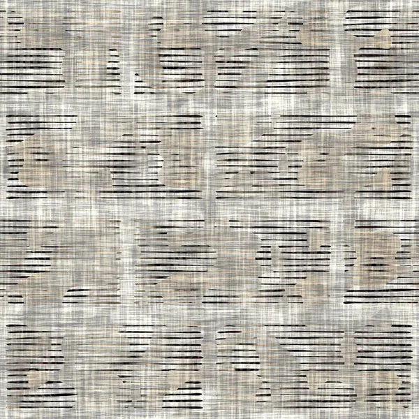 Naadloze sepia grunge streep print textuur achtergrond. Versleten gevlekt lineair gestreept patroon textiel. Grunge ruwe vervaging linnen over de hele print — Stockfoto