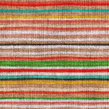 Değişik renklerde, yatay duvar halısı dokuma dokusu. Uzay boyalı suluboya efekt çizgili arka plan örer. Tüylü, ince, pasaklı tekstil malzemesi. Yumru halı kumaş efekti..