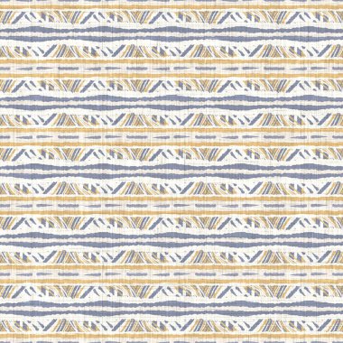 Kusursuz Fransız mavisi, sarı çiftlik evi tarzı çizgiler. Örgü kumaş desenli arka plan. Çizgili yakın çekim kumaşı, mutfak havlusu kumaşı için. İnce çizgili lif piknik masası örtüsü.