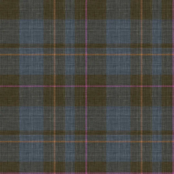 Sticka ull rutigt bakgrundsmönster. Traditionell varm rutig handsydd stygnstruktur effekt. Sömlös maskulin tweed effekt tyg. Melange vinter tartan över hela tryck. — Stockfoto