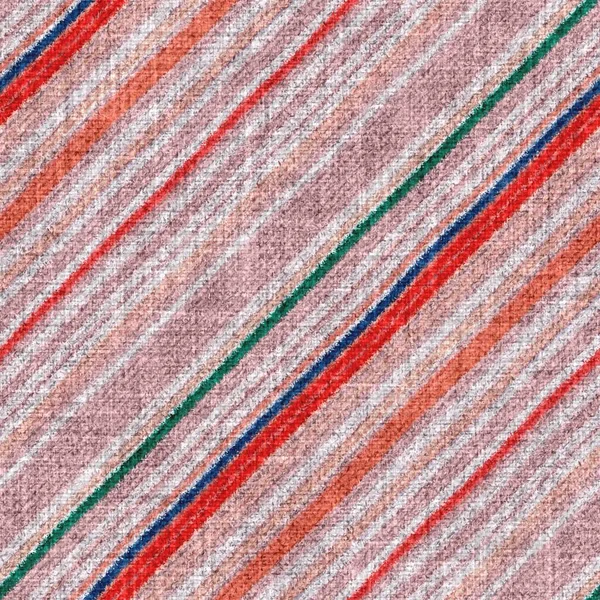 Variegerad flerfärgad diagonal tapet rand vävd struktur. Rymdfärgad akvarell effekt stickad randig bakgrund. Fuzzy tunt grungy textilt material. Tuftad matta matta matta tyg effekt. — Stockfoto