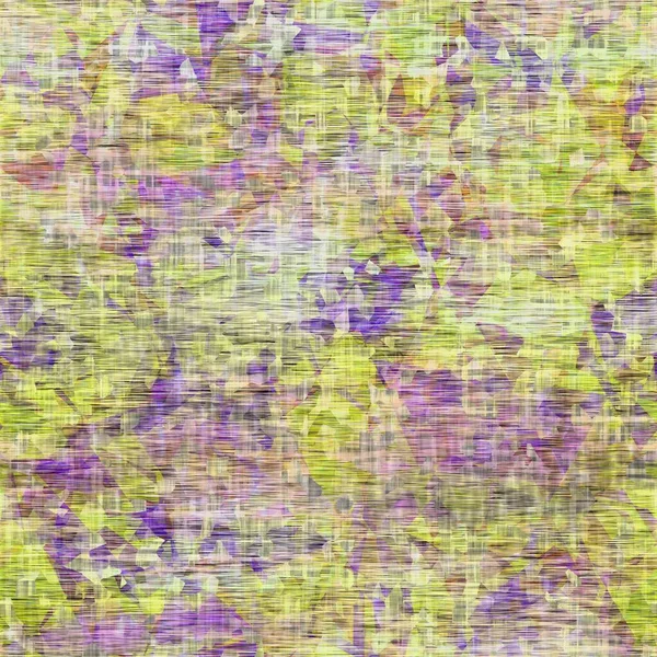 Tinte de lazo moteado afligido sin costuras textura tejida fondo. Patrón lavado borroso boho afligido. Mancha envejecida lima amarillo púrpura efecto de tela. Ragged viejo puré hasta collage de pintura por todas partes imprimir. — Foto de Stock