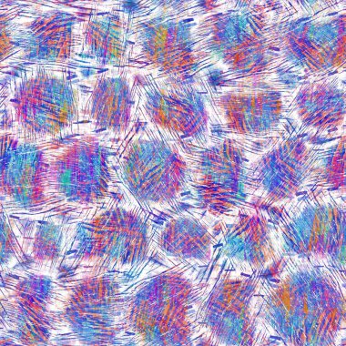 Kusursuz yaz boho 'su parmak izini sildi. Grunge hafif suluboya kolaj dokusu arka planı. Plaj desenli tekstil kumaşı. Boya mavisi, pastel, bulanık, püre, her yerde arıza var. 