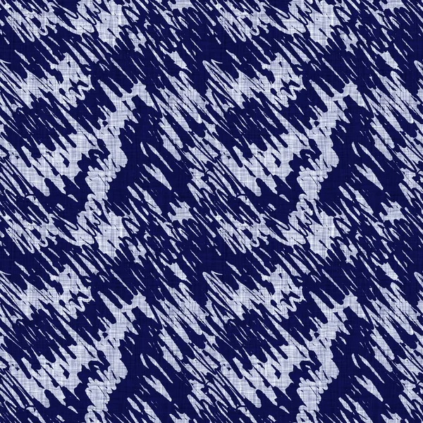 Textura de raya lavada índigo sin costuras. Fondo de efecto teñido de algodón de lino boro tejido azul. Batik japonés repetir resistir patrón. Asiática rayado todo textil imprimir. —  Fotos de Stock