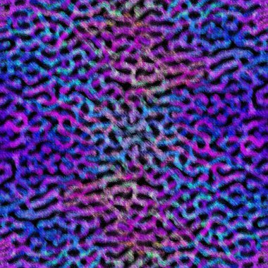 Benekli lekeli lekeli kusurlu arka plan. Mor mavi, kravat boyasını silmiş. Kusursuz çeşitlendirilmiş boho yaz tekstil malzemesi. Dekoratif soluk sıkıntılı bulanıklık tüm parmak izi