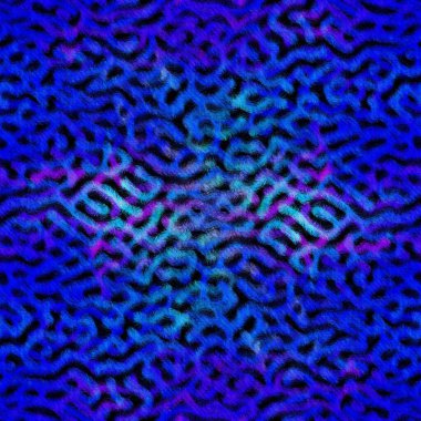 Benekli lekeli lekeli kusurlu arka plan. Mor mavi, kravat boyasını silmiş. Kusursuz çeşitlendirilmiş boho yaz tekstil malzemesi. Dekoratif soluk sıkıntılı bulanıklık tüm parmak izi