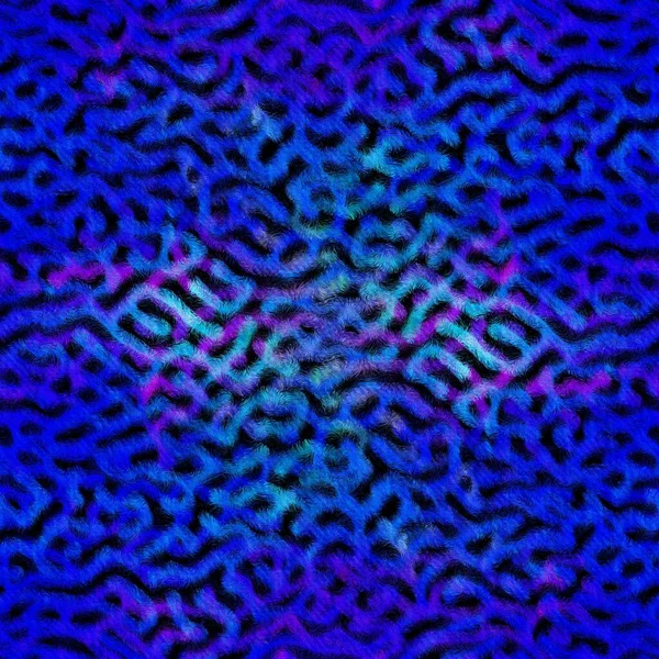 Пятнистый космос крашеный пятнистый рисунок глюка фон. Фиолетовый синий вымытый краситель для галстуков повторяет образцы. Бесшовный разнообразный летний текстильный материал Boho. Декоративное выцветшее размытое пятно на всех принтах — стоковое фото
