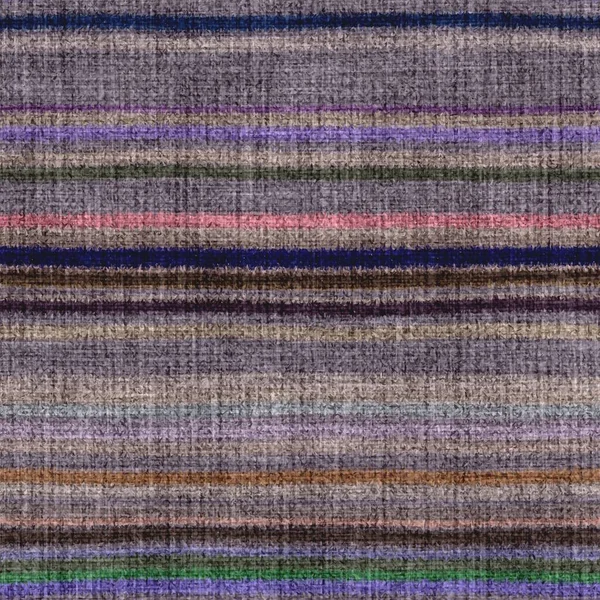 Raya de tapiz horizontal multicolor variada textura tejida. Espacio teñido efecto acuarela tejer fondo rayado. Material textil grueso delgado difuso. Alfombra de alfombra de ramo copetudo efecto tela. —  Fotos de Stock