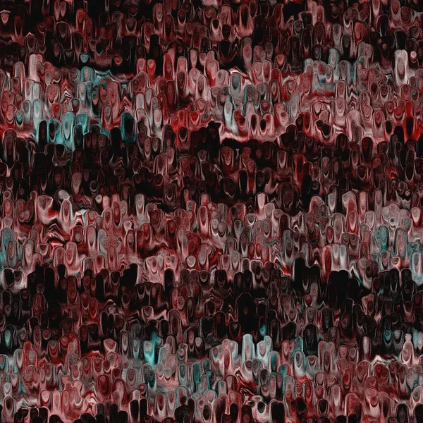 Marmorierter Grunge Fleck Tropfmuster Hintergrund. Abgetragene türkisblau-rote Grunge-abstrakte Wiederholung. Nahtloses Fliesenmaterial aus Buchendpapier. Dekorative italienische digital marmorierte Distressed Unschärfe auf dem ganzen Druck. — Stockfoto